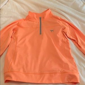 Victoria Secret Pink Orange Reflective Pull Over